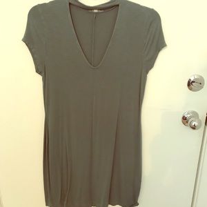 Charlotte Russe Sage Choker Bodycon Dress